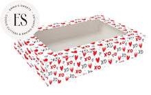 Load image into Gallery viewer, Red and Black Hearts Box 12&quot; x 5&quot; x 1.5&quot;