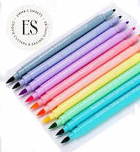Load image into Gallery viewer, 10 pc PASTEL Dual Tipped Edible Food Pens