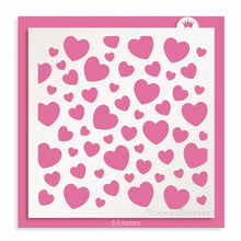 Load image into Gallery viewer, Heart Confetti Pattern Stencil