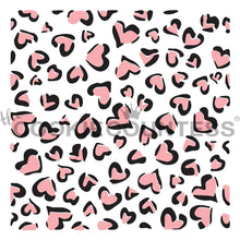 Load image into Gallery viewer, 2 Piece Leopard Print Hearts Stencil