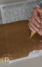 Load image into Gallery viewer, Gingerbread 1.5" High - Royal Icing Transfer Sheet