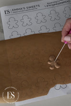 Load image into Gallery viewer, Gingerbread 1.5" High - Royal Icing Transfer Sheet