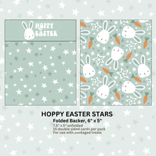 Load image into Gallery viewer, HOPPY EASTER STARS - 6&quot; x 5&quot; FOLDED BACKERS