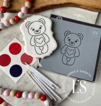 Load image into Gallery viewer, PYO Bear With Heart Stencil