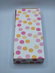 COOKIE BOX- POLKA DOTS AND BUTTERCREAM - 12" x 5" x 1.5"