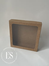 Load image into Gallery viewer, Natural Kraft Cookie Box With Clear Window 4.5" x 4.5" x 1"