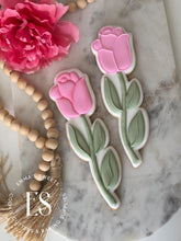 Load image into Gallery viewer, Long Stem Rose Flower Plaque