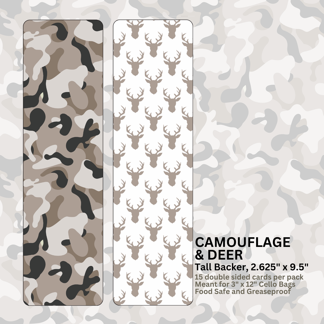 Camouflage & Deer  - TALL BACKERS