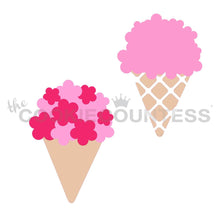 Load image into Gallery viewer, Bouquet or Ice Cream - 2 Piece Stencil