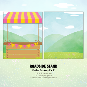 Roadside Stand -6" x 5" FOLDED BACKERS
