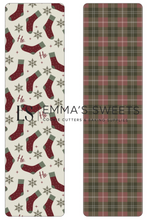Load image into Gallery viewer, STOCKINGS AND PLAID - Tall Greaseproof Backers (JUST IN!!)