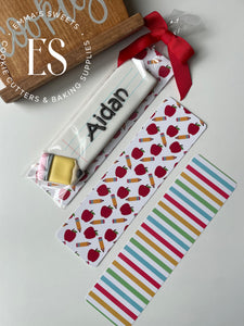 Apples and Stripes - Tall Greaseproof Backers (JUST IN!!)