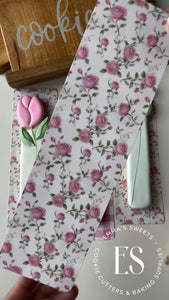 Pink Roses- Tall Greaseproof Backers (JUST IN!!!)