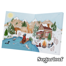 Load image into Gallery viewer, Winter Wonders 12 Day Advent Calendar Box with clear Insert (BUNDLE of 10)