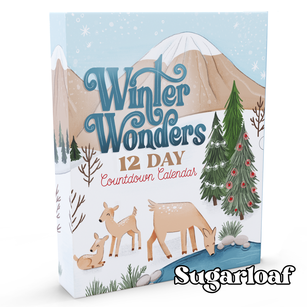 Winter Wonders 12 Day Advent Calendar Box with clear Insert (BUNDLE of 10)