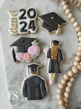 Load image into Gallery viewer, Graduation Hat With Flowers