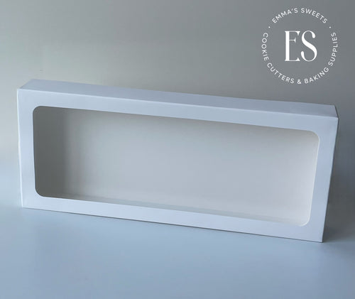 White Cookie Box With Clear Window 12