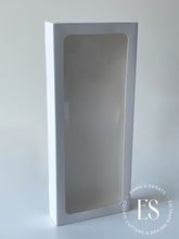 Load image into Gallery viewer, White Cookie Box With Clear Window 12&quot; x 5&quot; x 1.5&quot;