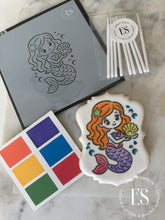 Load image into Gallery viewer, Little Mermaid With Clam Stencil