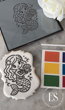 Load image into Gallery viewer, Little Mermaid With Clam Stencil