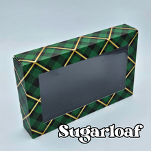 Load image into Gallery viewer, Green &amp; Gold Plaid Box (Gold Foil) - 8&quot; x 5&quot; x 1.25&quot;