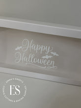 Load image into Gallery viewer, Happy Halloween WHITE GLOSS -Box Decals (JUST IN!)