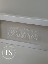 Load image into Gallery viewer, Believe in the Magic of Christmas WHITE GLOSS -Box Decals (JUST IN!)