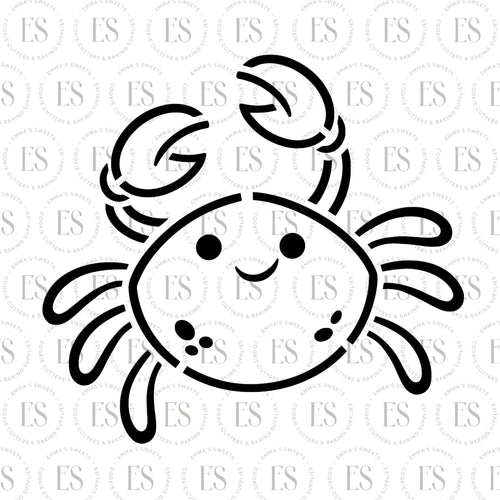 PYO Baby Crab Stencil