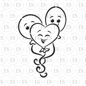 PYO Birthday Balloons Stencil