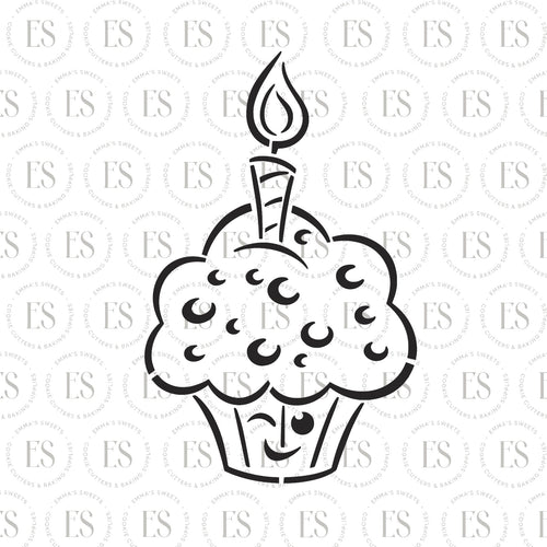 PYO Cupcake Stencil