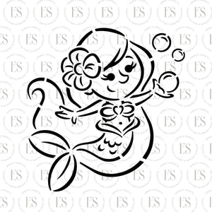 PYO Mermaid Stencil