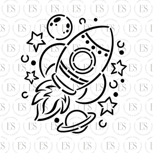 PYO Space Ship Stencil