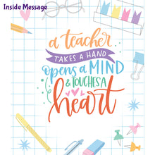 Load image into Gallery viewer, Greeting Card – “Thank You for being such a Great Teacher” – 4.25″ x 5″ Box