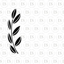 Load image into Gallery viewer, Baby Script With Leaves Stencil 2 piece stencil