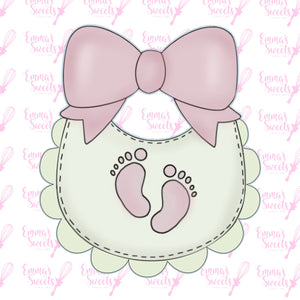 Baby Bib With Bow