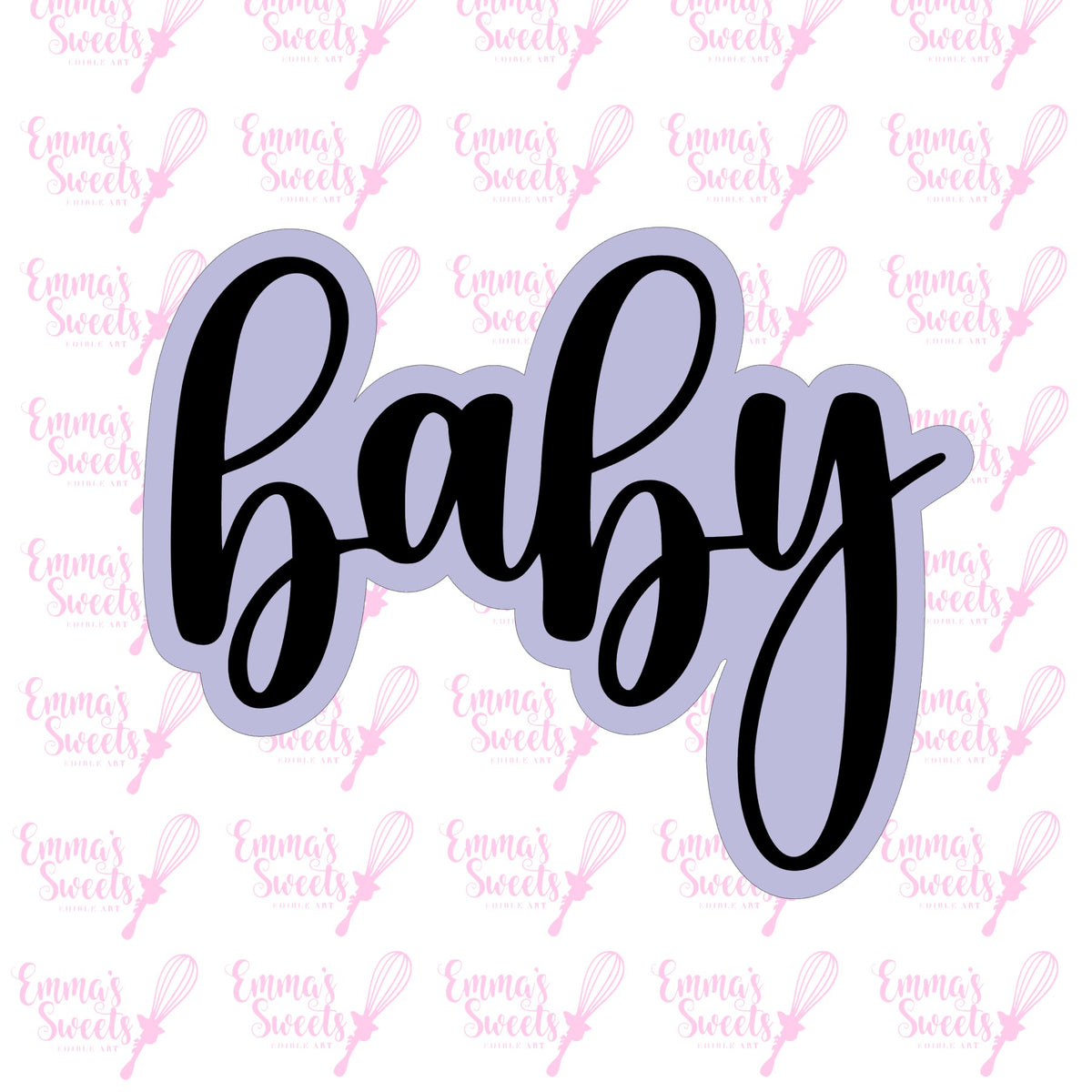 Baby Script 4 Cookie Cutter – Emma's Sweets