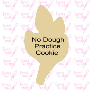 "NO DOUGH" Practice Cookie - Small Branch with Leaves