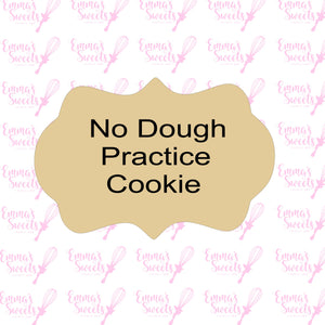 "NO DOUGH" Practice Cookie - Scallop Plaque 3