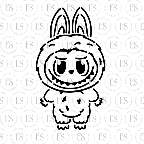 Bubu Stencil (SEE DESCRIPTION FOR LINK TO MATCHING CUTTER)