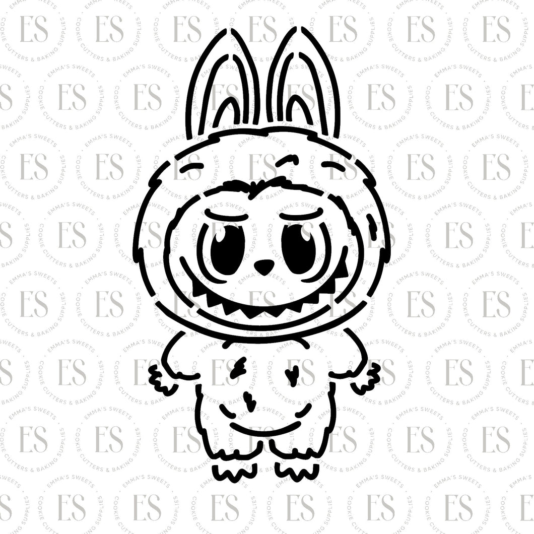 Bubu Stencil (SEE DESCRIPTION FOR LINK TO MATCHING CUTTER)