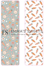 Load image into Gallery viewer, Bunnies and Carrots- Tall Greaseproof Backers