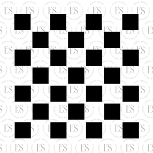 Checker board Stencil