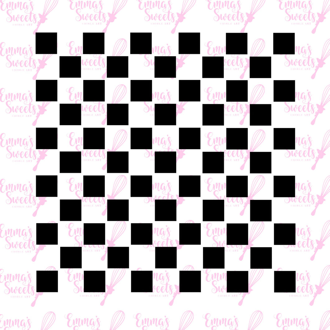 Checkered Flag Stencil