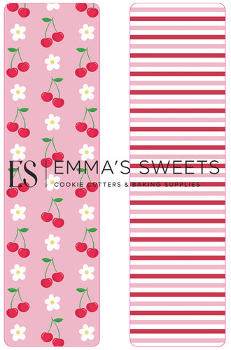 Cherries and Daisies - Tall Greaseproof Backers (NEW!)