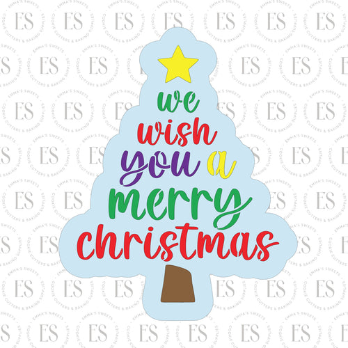 Christmas Tree Script Cookie Cutter