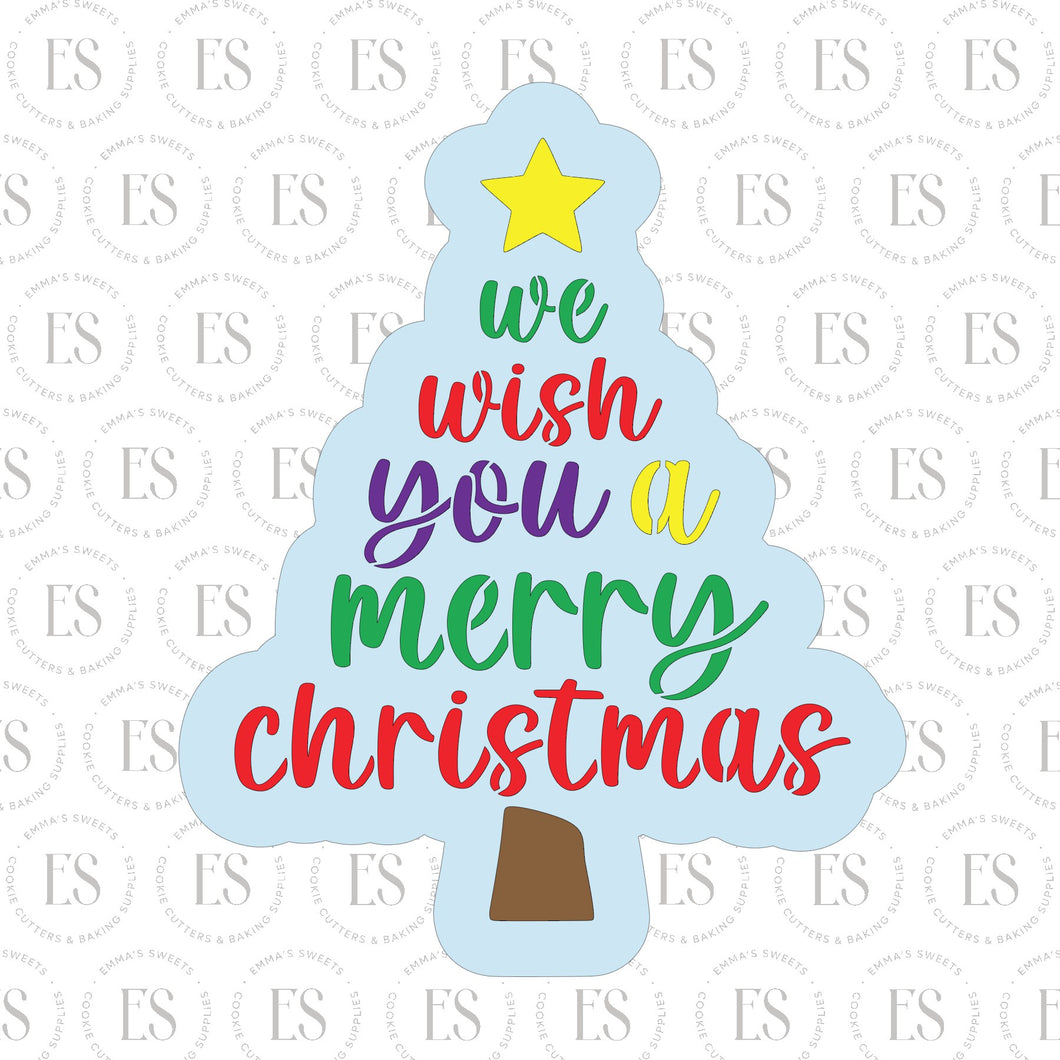 Christmas Tree Script Cookie Cutter