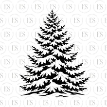 Load image into Gallery viewer, Christmas Tree With Snow 2 pc Stencil