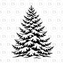 Load image into Gallery viewer, Christmas Tree With Snow 2 pc Stencil