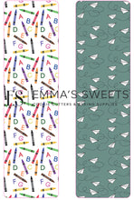 Load image into Gallery viewer, Crayons and Paper Planes- Tall Greaseproof Backers (NEW)!