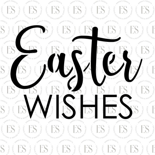 Easter Wishes Stencil